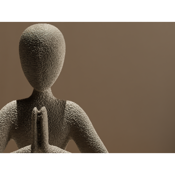NOBody – Bezinning / Gebed | Minimalistisch 3D-geprint beeldje
