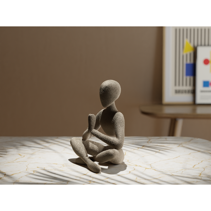 NOBody – Bezinning / Gebed | Minimalistisch 3D-geprint beeldje