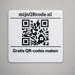 QR-codebord op Maat – 3D-geprint Bordje met URL en Eigen Tekst